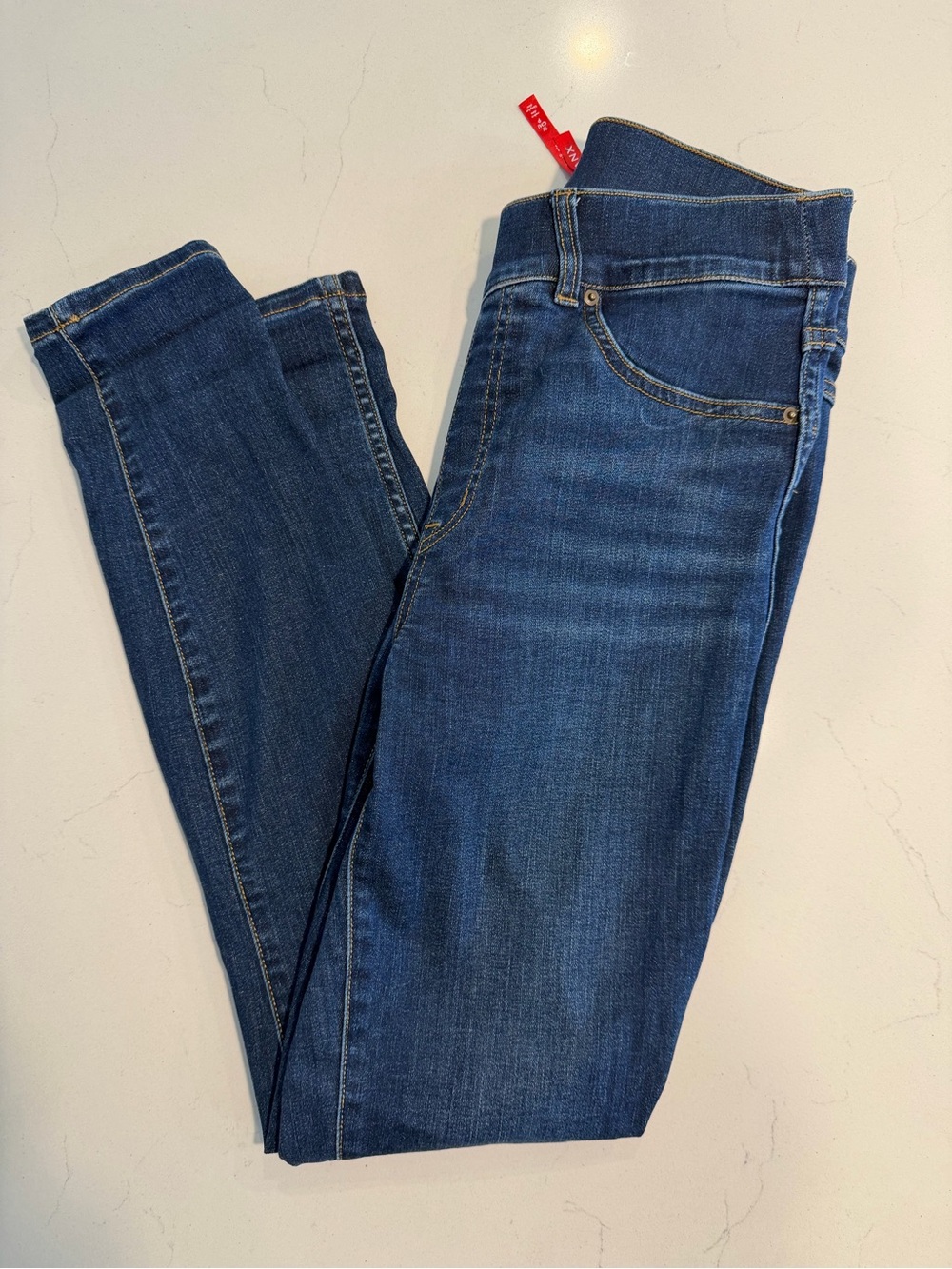SPANX Women’s Dark Blue Skinny Jeans - Classic Stretch Denim